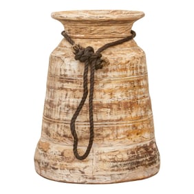 Vintage Large Wood Vase
