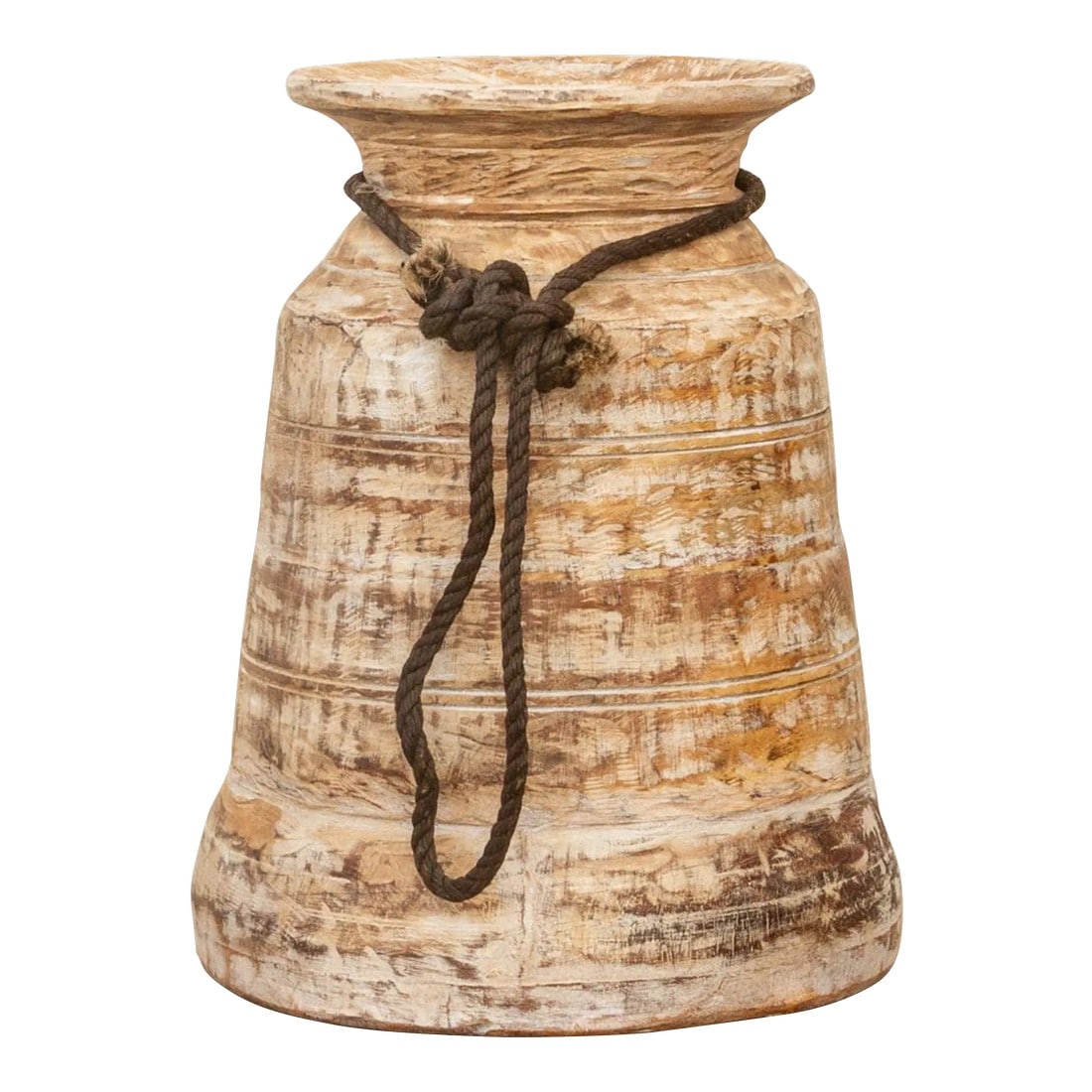 Vintage Large Wood Vase (1 of 8)