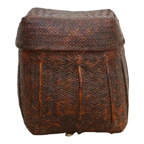 Fine Antique Tamang Nepalese Rice Basket