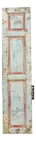 19th Century Indo-French Painted Door Panel