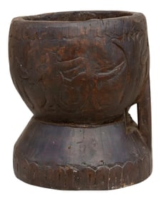 Tribal Spice Grinder Pot