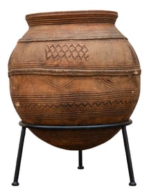 Sankara Antique African Tribal Vessel Pot