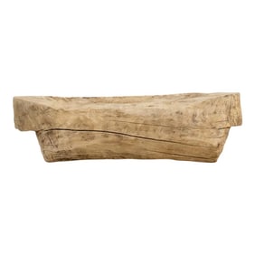 Massive Antique Bleached Wood Trough Planter