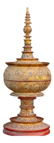 Antique Burmese Mandalay Jeweled Vessel