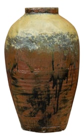 19th Century Antique Chinese Celadon Wine Earthenware Jar