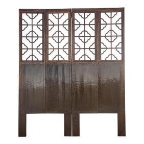 Antique Asian Screen Doors- Set of 4