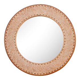 Finely Inlay Anglo Indian Round Mirror