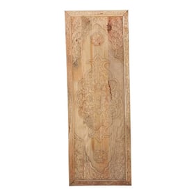 Reclaimed Wood Floral Medallion Wall Panel