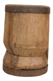 Rustic Wooden Spice Mortar Grinder