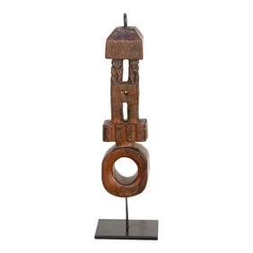 Rare Tribal Carved Churn Handle