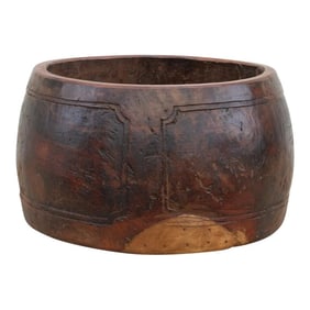 Drum Vintage Textured Naga Rice Bowl