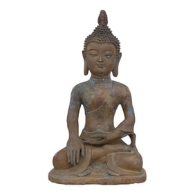Antique Tall Southeast Asian Bronze Buddha
