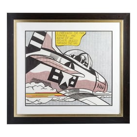 Airplane Framed Print , Wham!, by Roy Lichtenstein,