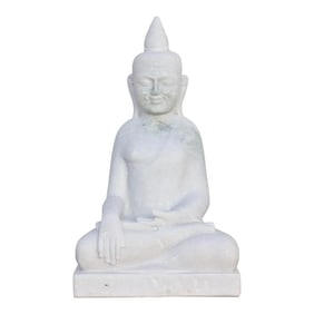 White Marble Bhumisparsha Buddha