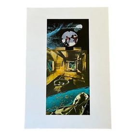 Late 20th Century Vintage Boho Original Surrealist Collage