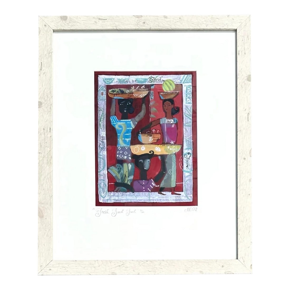 Vintage Boho Original Abstract Figurative Oil on Paper Signed by the Artist: A Vintage Boho Original Abstract Figurative Oil on Paper signed by the artist David Scott Meier would be a truly unique and expressive work of art. Combining the Bohemian spirit with abstract figurati