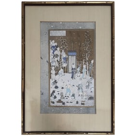 Print After 16th Century Indian Mughal Style Miniature Painting
