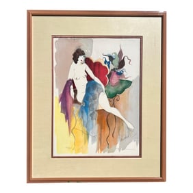 Izchak Tarkay's "Andrea" Lithograph, Signed & Numbered