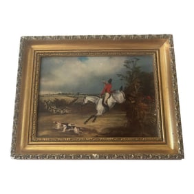 Framed Hunt Print Full Cry