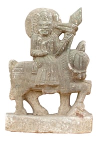 19th Century Ramdevra Stone Statue