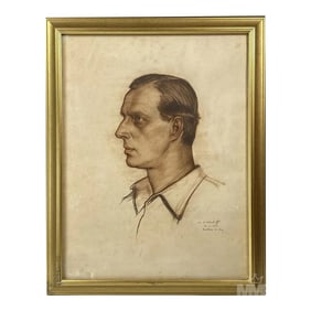 Pastel Portrait of Grand Duke Dmitrii Palovich Nephew of Tsar Nicholas II by Michael Werboff 1932 Ac