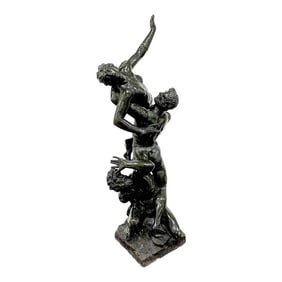 19th Century Grand Tour Verdigris Marble After Giambologna, the Abduction of a Sabine Woman'