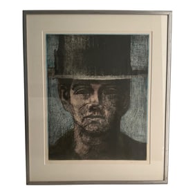 Aaron Fink - American - Born 1955 - Signed and Numbered Lithgraph on Paper - "Head"