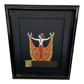 Erte (1892 - 1990) Embossed Serigraph on Paper "Venus" Artist Proof