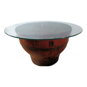 19th Century Chinoiserie Rice Bin Coffee Table.