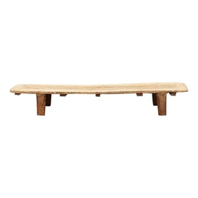 Primitive Inlaid Tribal Naga Table or Bench