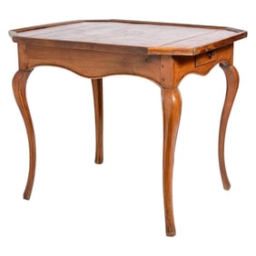 Louis XV Game Table With Red Leather, French 18th C.