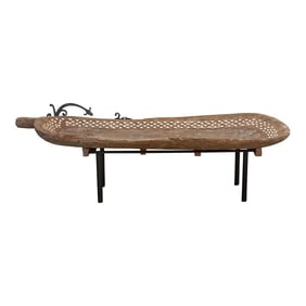 Naga Trough Table With Mother of Pearl Inlay