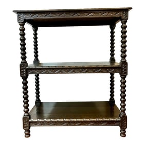 19th Century English Oak Bookshelf or Etagere