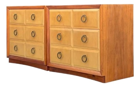 Vintage Robsjohn Gibbings for Widdicomb Chest of Drawers - A Pair
