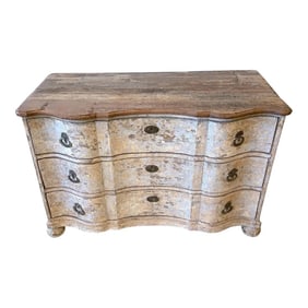 18th Century Italian Neoclassical Painted Serpentine Commode