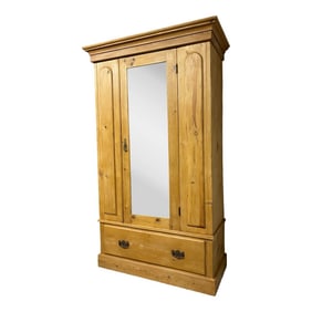 19th Century English Pine Wardrobe