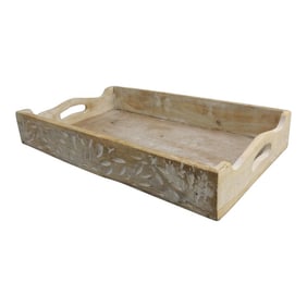 Indian Wood Carved Serving Tray