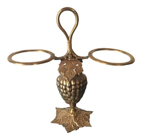 1970s Brass Wine Bottle Holder