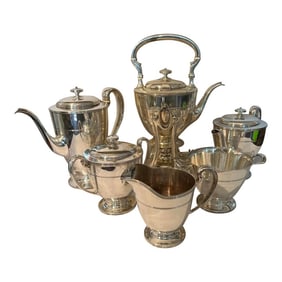 Early 20th Century Tiffany & Company "Hampton" Sterling Silver Tea & Coffee Service- 6 Pieces