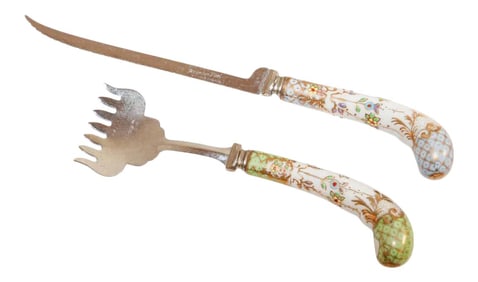 Vintage Sheffield Knife and Fork Set - A Pair