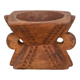 Rustic Wooden Candleholder-Noori