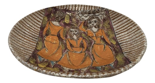 Italian Handcrafted Art Studio Pottery Plate