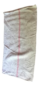 1970s Red Striped French Grain Sack