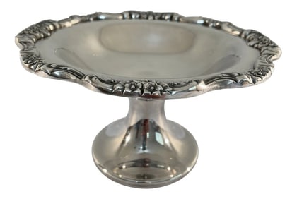 Vintage Poole Silverplate Pedestal Candy Dish