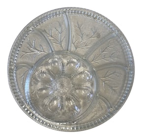 1970s Crystal Appetizer Plate