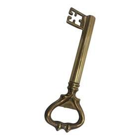 Vintage English Brass Key Bottle Opener