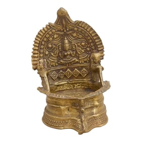 Antique Small Indian Ceremonial Brass Votive Holder
