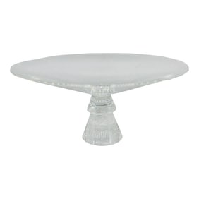 David Dowler for Steuben "Stardust" Pattern Centerpiece Bowl or Tazza Circa 1985