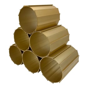 Gold Mid-Century Modern Anodized Aluminum Modular Wine Rack
