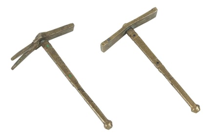 Moroccan Brass Berber Sugar Hammers - a Pair